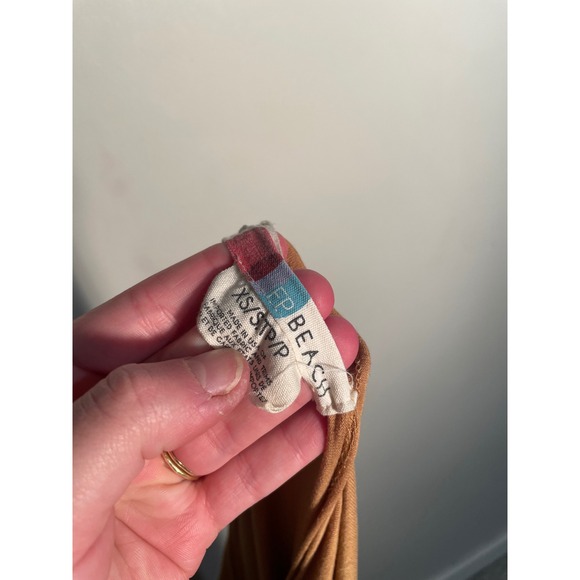 Free People Beach Big Dipper Oversized Tee Tan Size XS/S Casual Layered Breezy - Picture 9 of 11